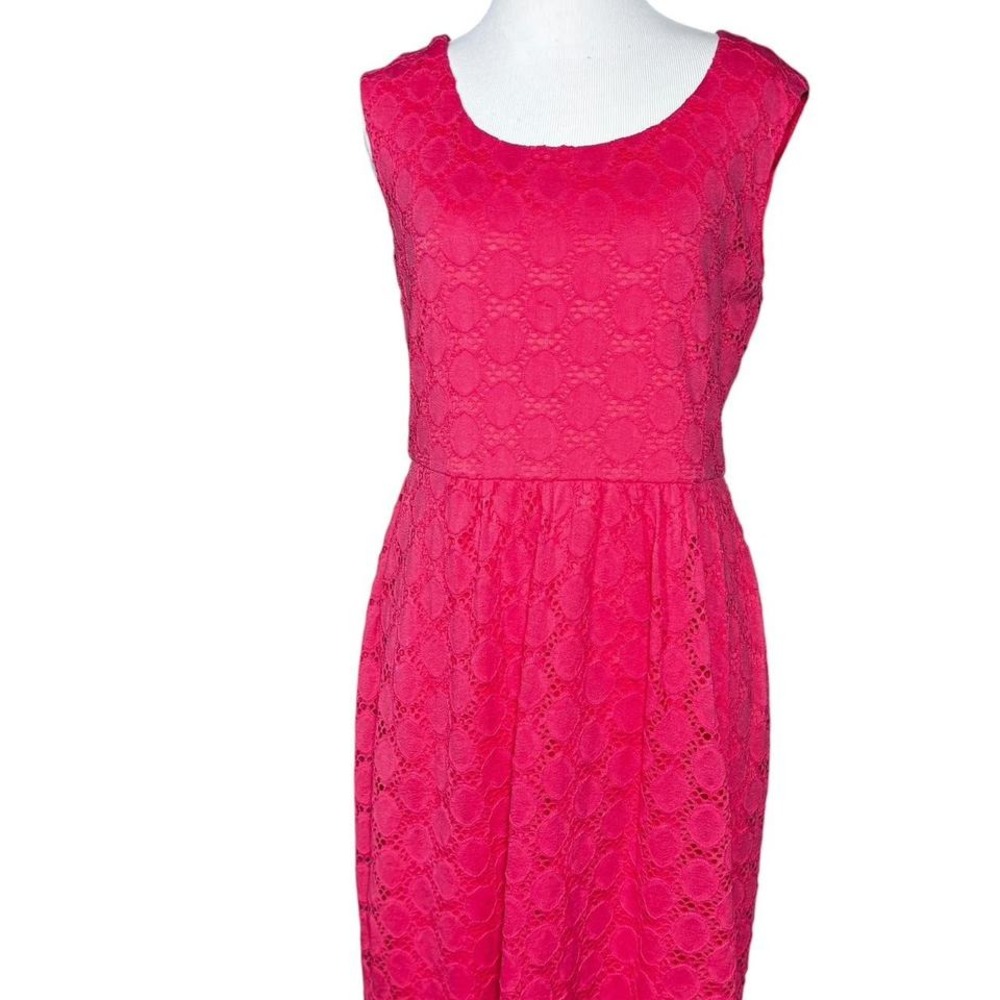 Red Eyelet Dress‎ Barn Dress 8P